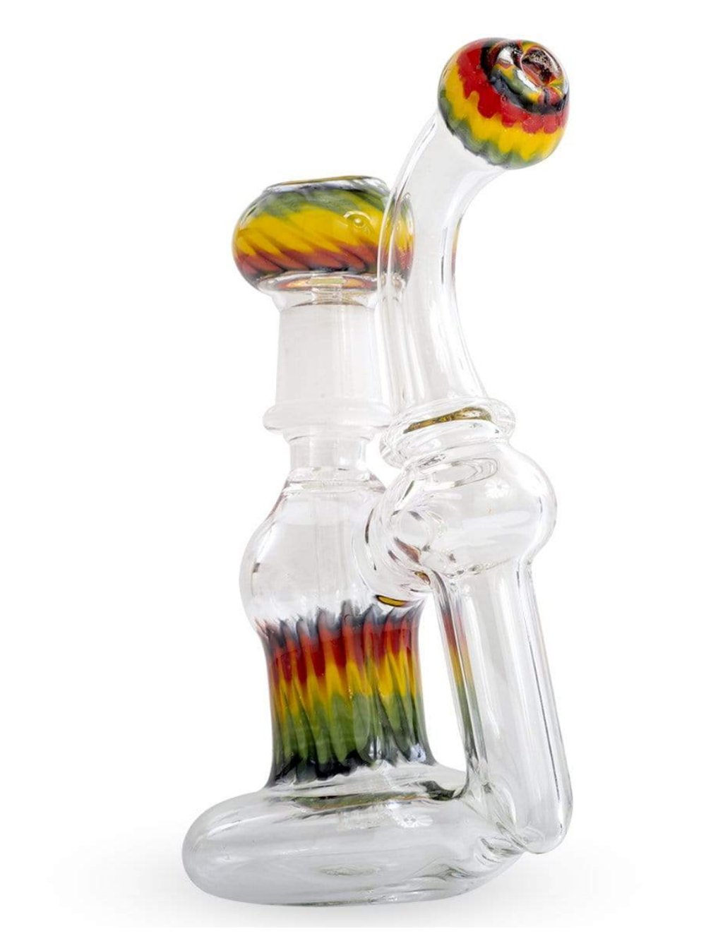 Rasta Dab Rig Bubbler Fat Buddha Glass