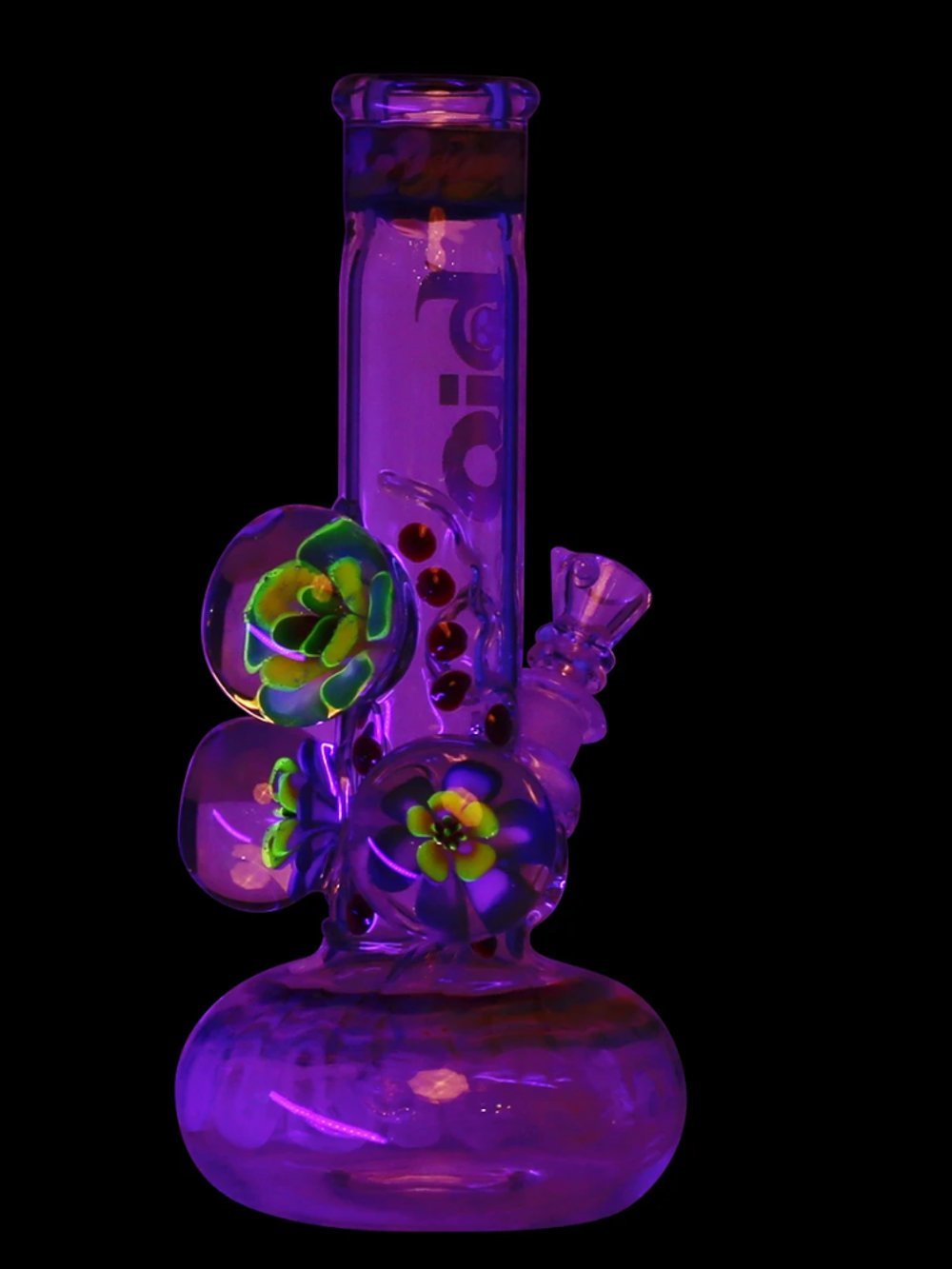 Biohazard Bong 9" Three Marble Illuminati Bong