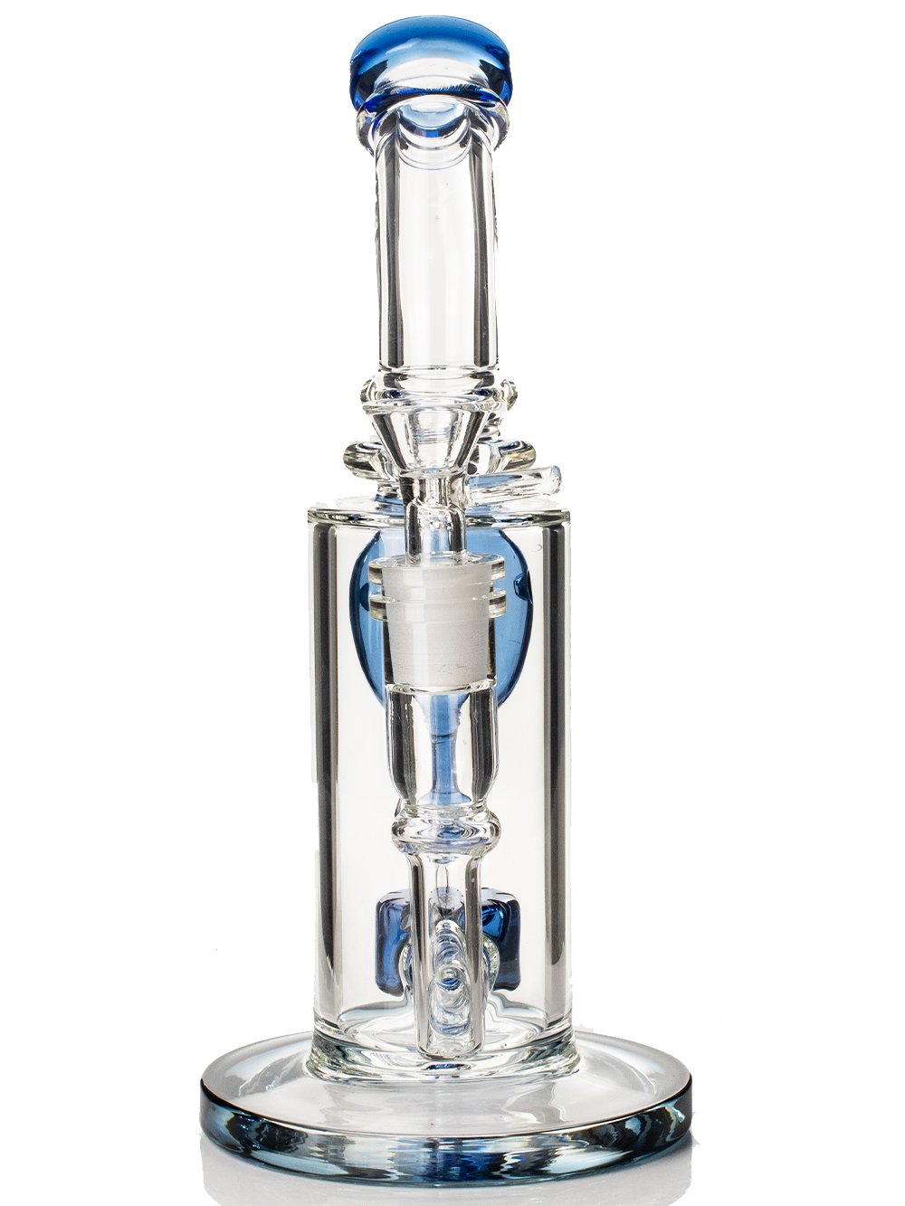 Fat Buddha Glass Bong 9" Tinted Recycler Bong