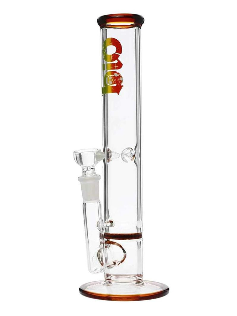 Red BIO Honeycomb Bong Fat Buddha Glass