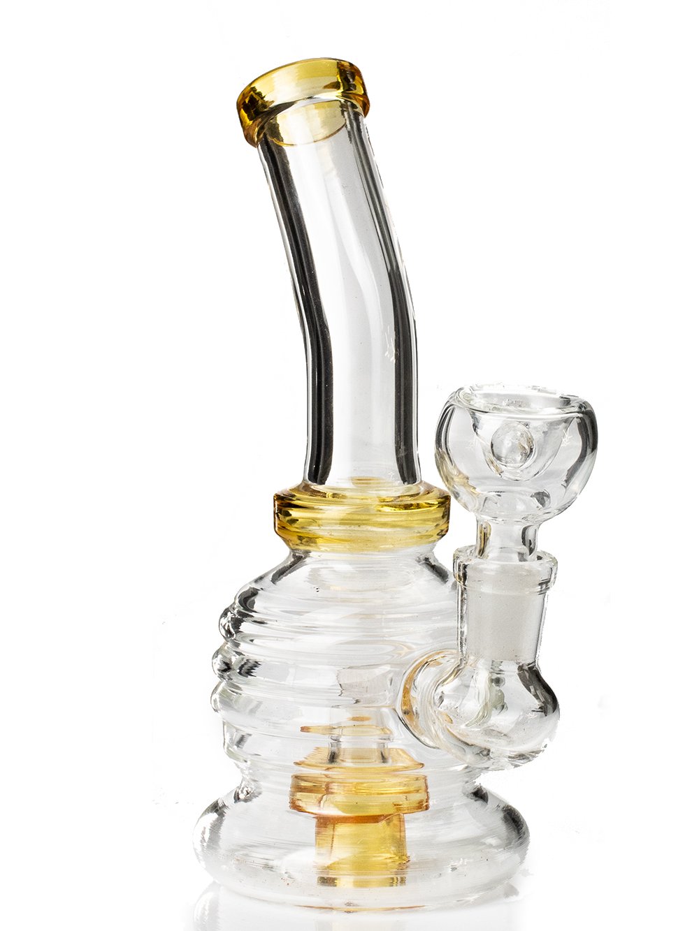 Amber 6" Mini Barrel Bong