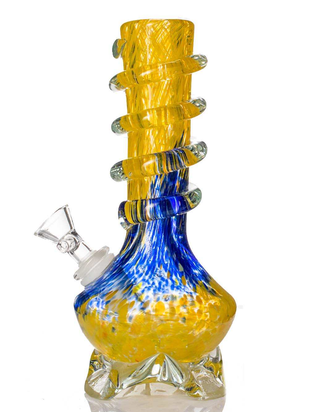 Angled Base Bong Fat Buddha Glass