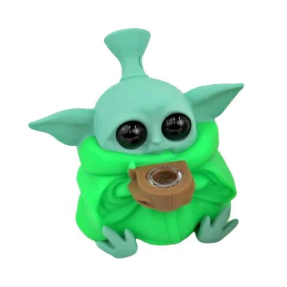 Fat Buddha Glass Bong Baby Yoda Bubbler