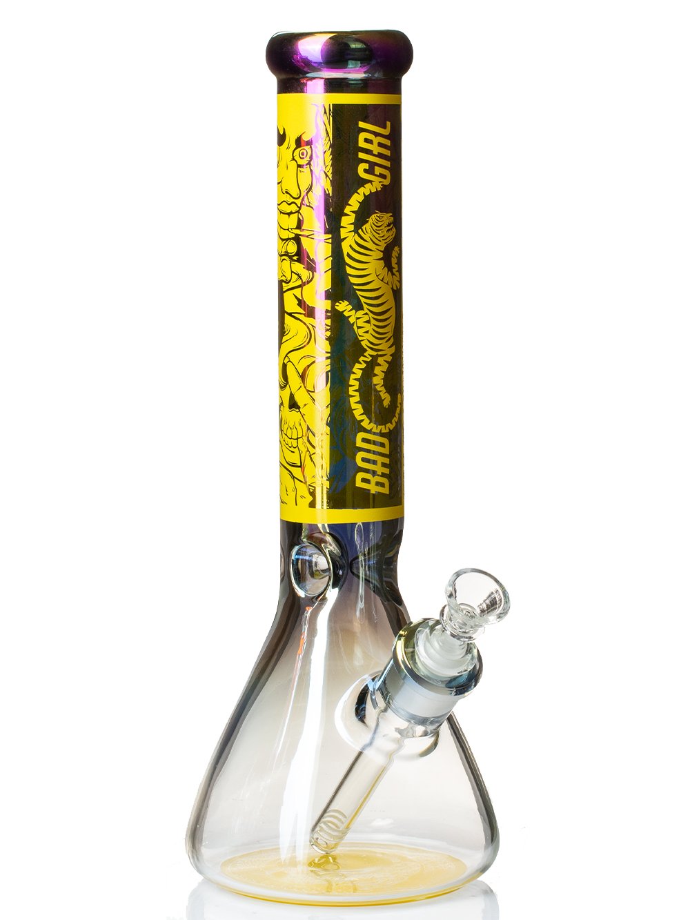 Bad Girl Beaker Bong Fat Buddha Glass