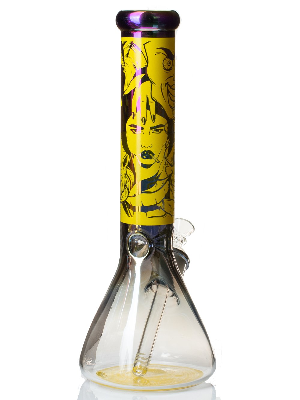 Bad Girl Beaker Bong Fat Buddha Glass