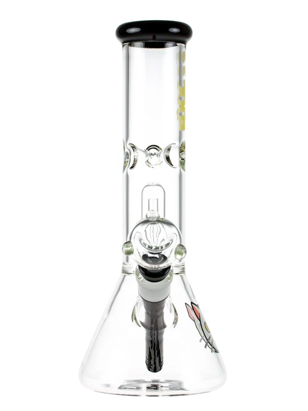 Beach Bum Beaker with Cat Fat Buddha Glass