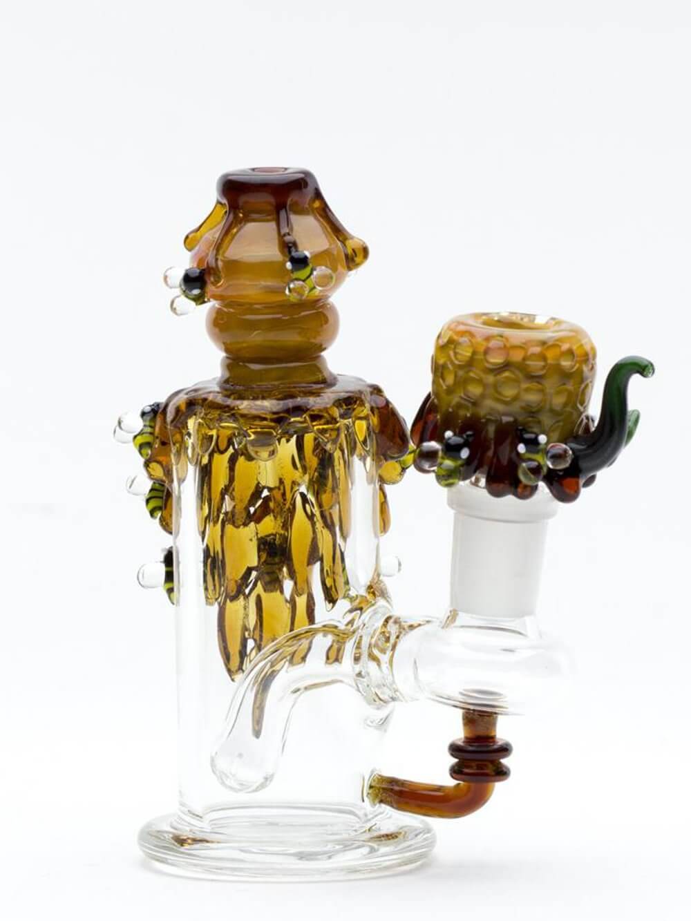 Beehive Nano Rig w/Bowl Piece Fat Buddha Glass