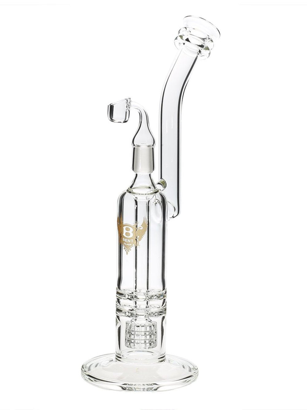 Bent Glass Double Ratchet Dab Rig Fat Buddha Glass
