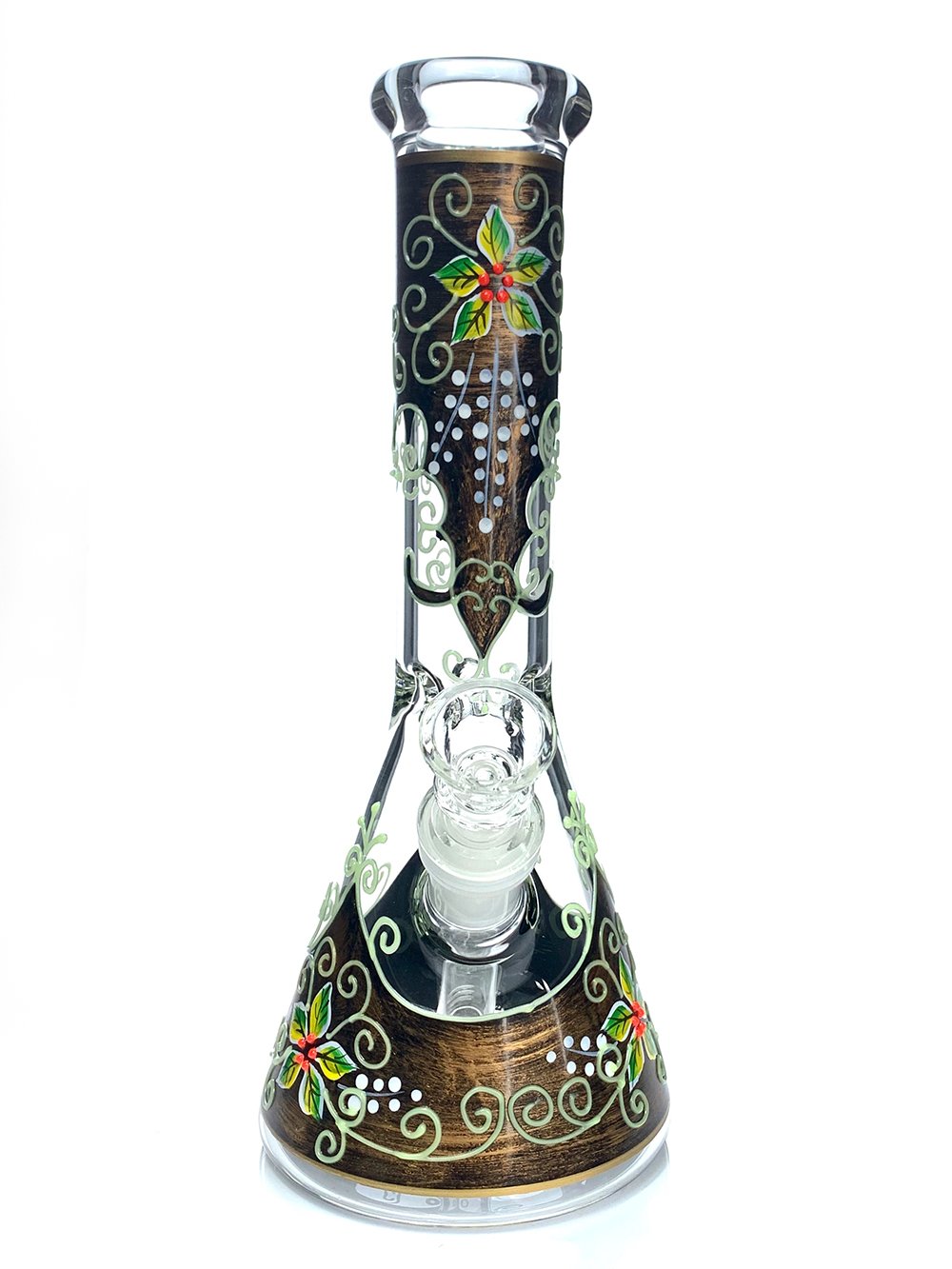 Glow In The Dark Flower Bong Fat Buddha Glass