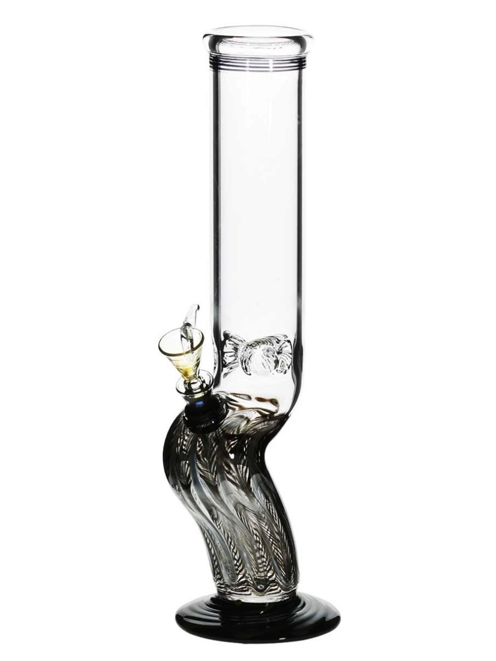 14" Bend Bong Fat Buddha Glass