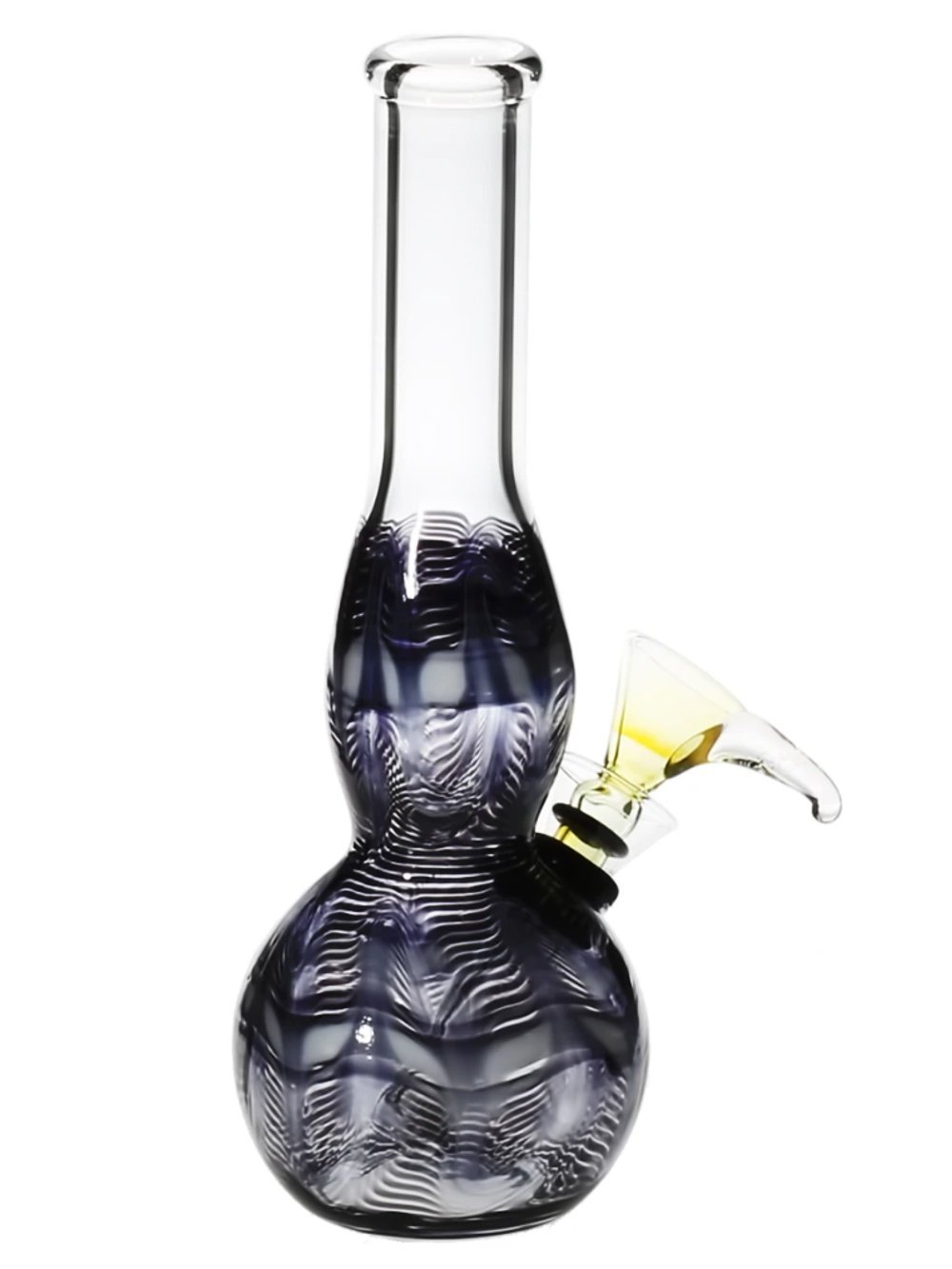 Biohazard Bong Black 8" Bulge Bong