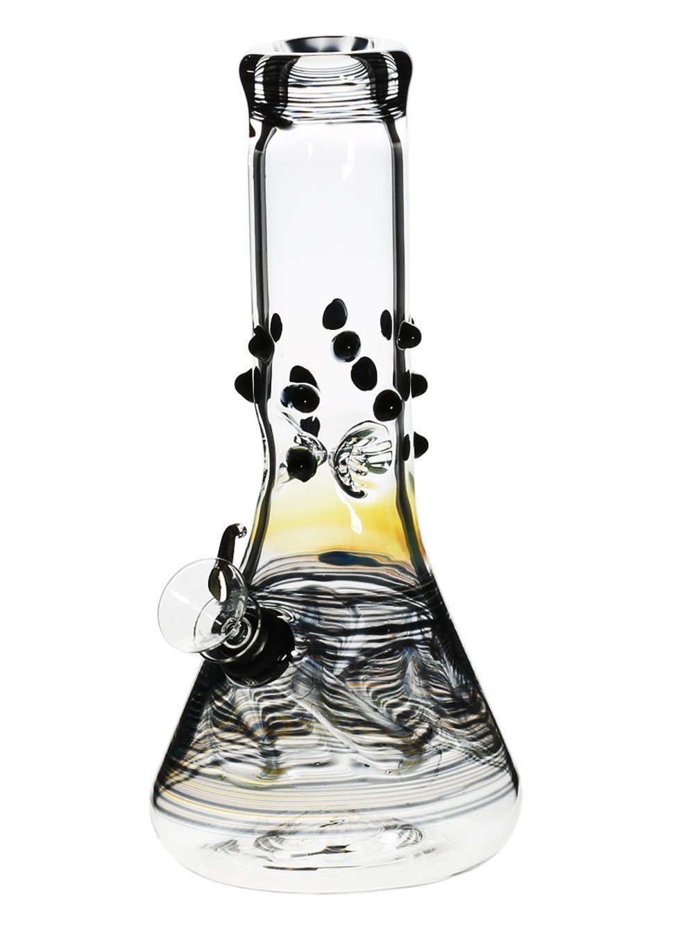 Blue Wrap Rake W Marble Bong Fat Buddha Glass