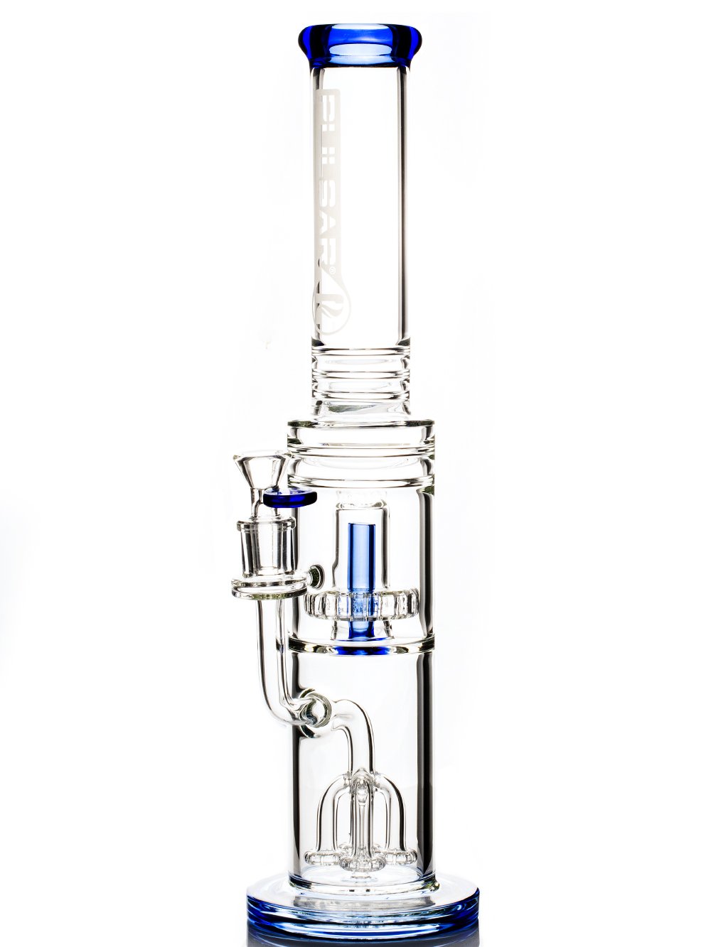 Blue Centrifuge Bong Fat Buddha Glass