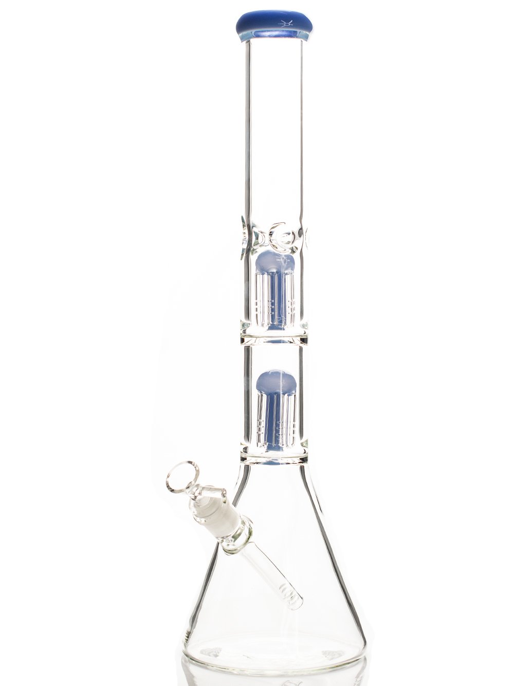 18" Double Tree Bong - Fat Buddha Glass