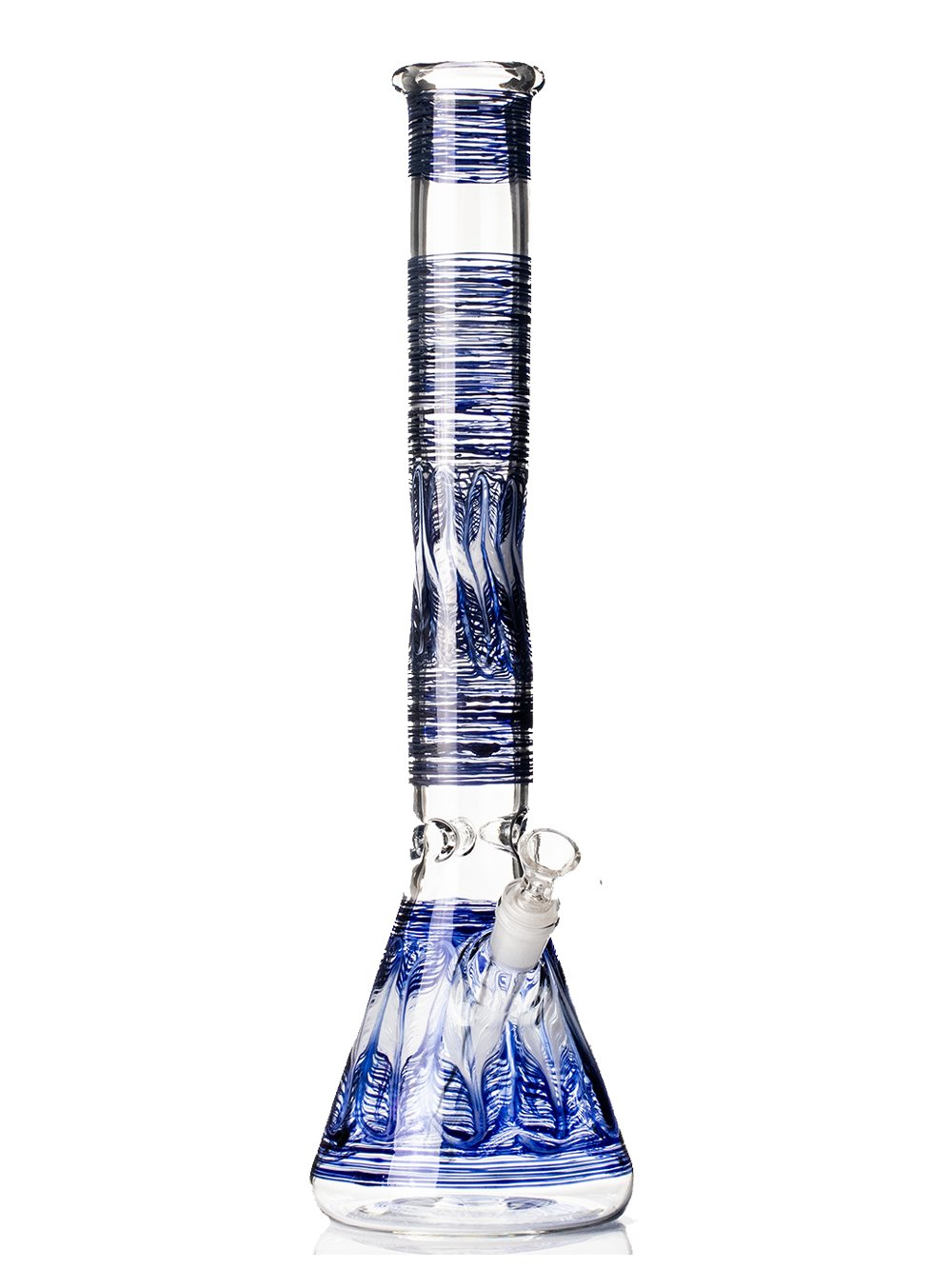 Wrap & Rake Beaker Bong Fat Buddha Glass