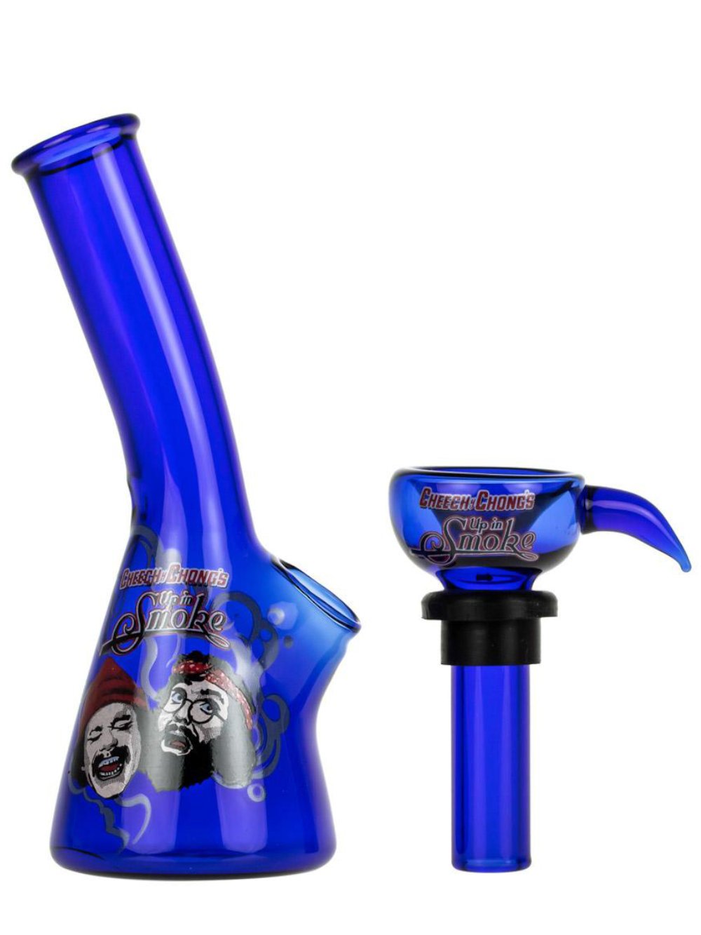 Amber Cheech Chong Mini Bong Fat Buddha Glass