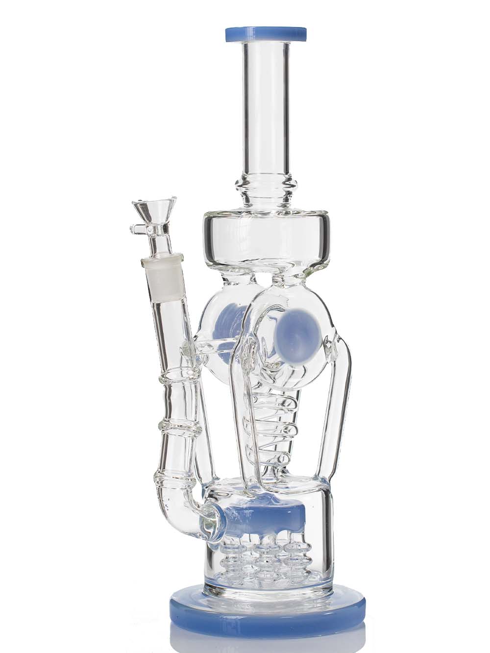 E=THC Bong Blue Fat Buddha Glass
