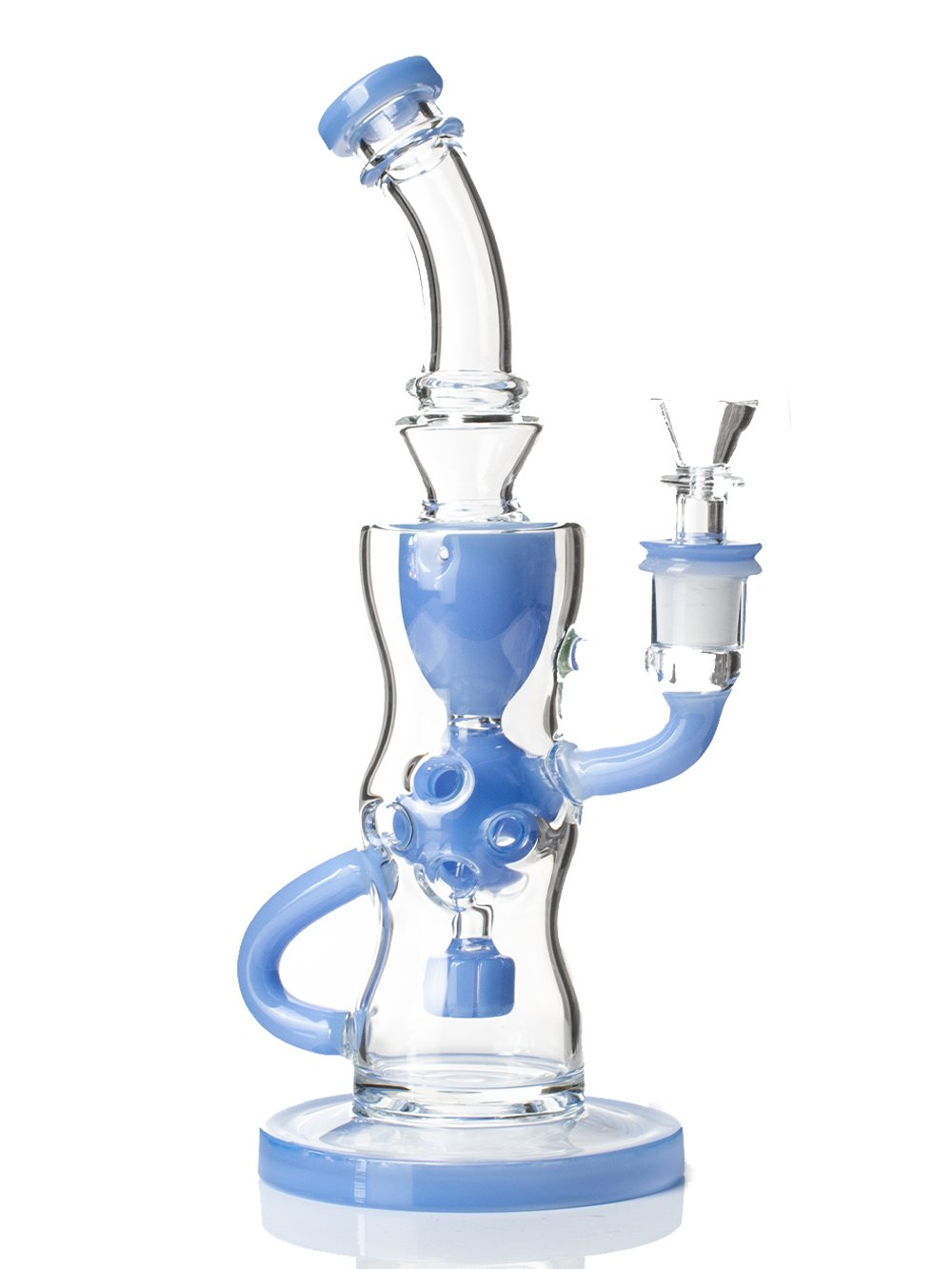 Fat Buddha Glass Bong Blue Fab Egg Recycler