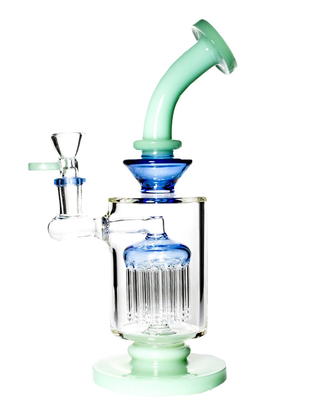 Lean Back Tree Perc Bong Fat Buddha Glass