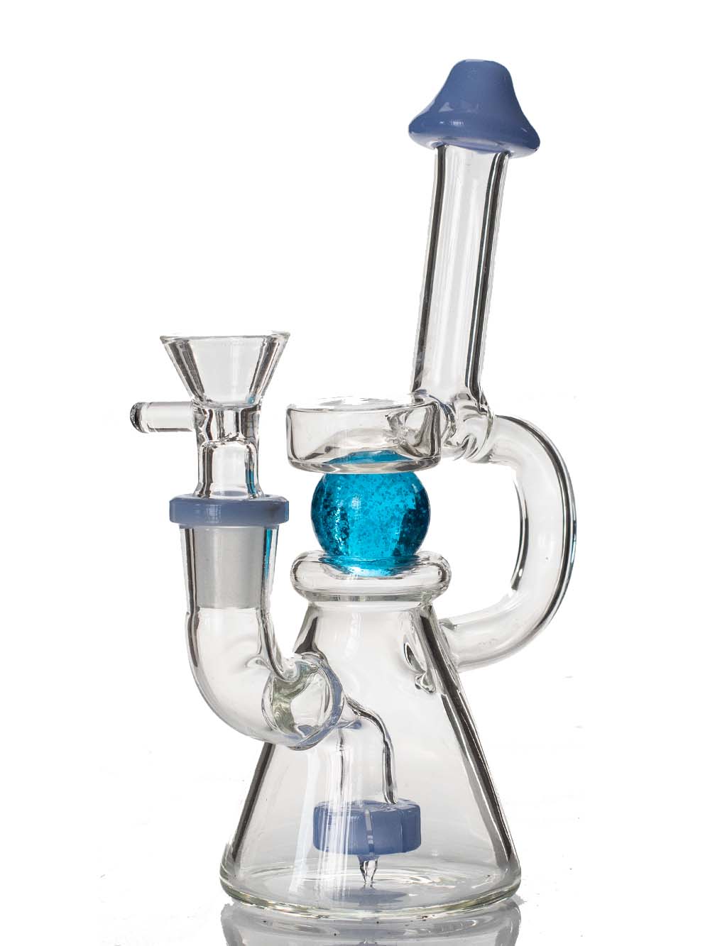 UV Marble Bong Pulsar Fat Buddha Glass