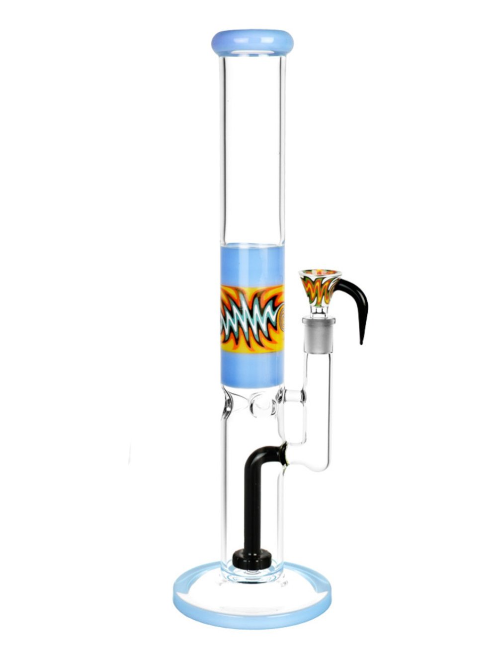 Pulsar Bong Blue Wig Wag Tube Bong
