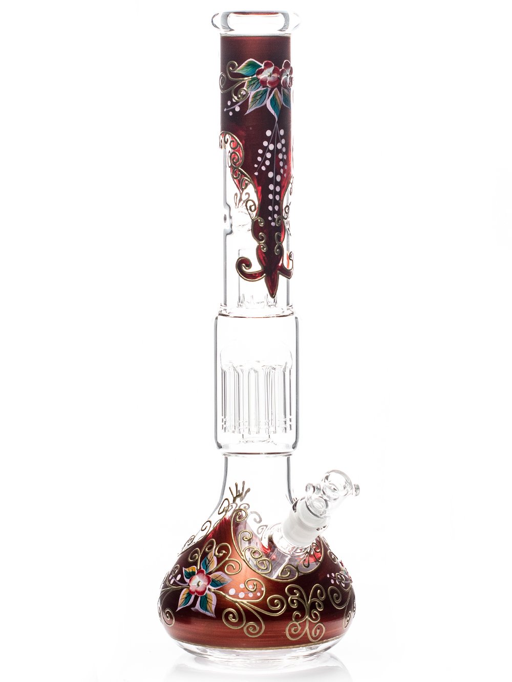 Fat Buddha Glass Bong Bronze Flower Bong