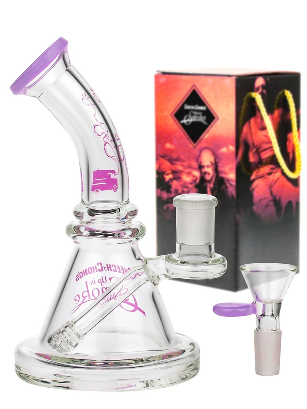 C&C Strawberry Beaker Rig Fat Buddha Glass