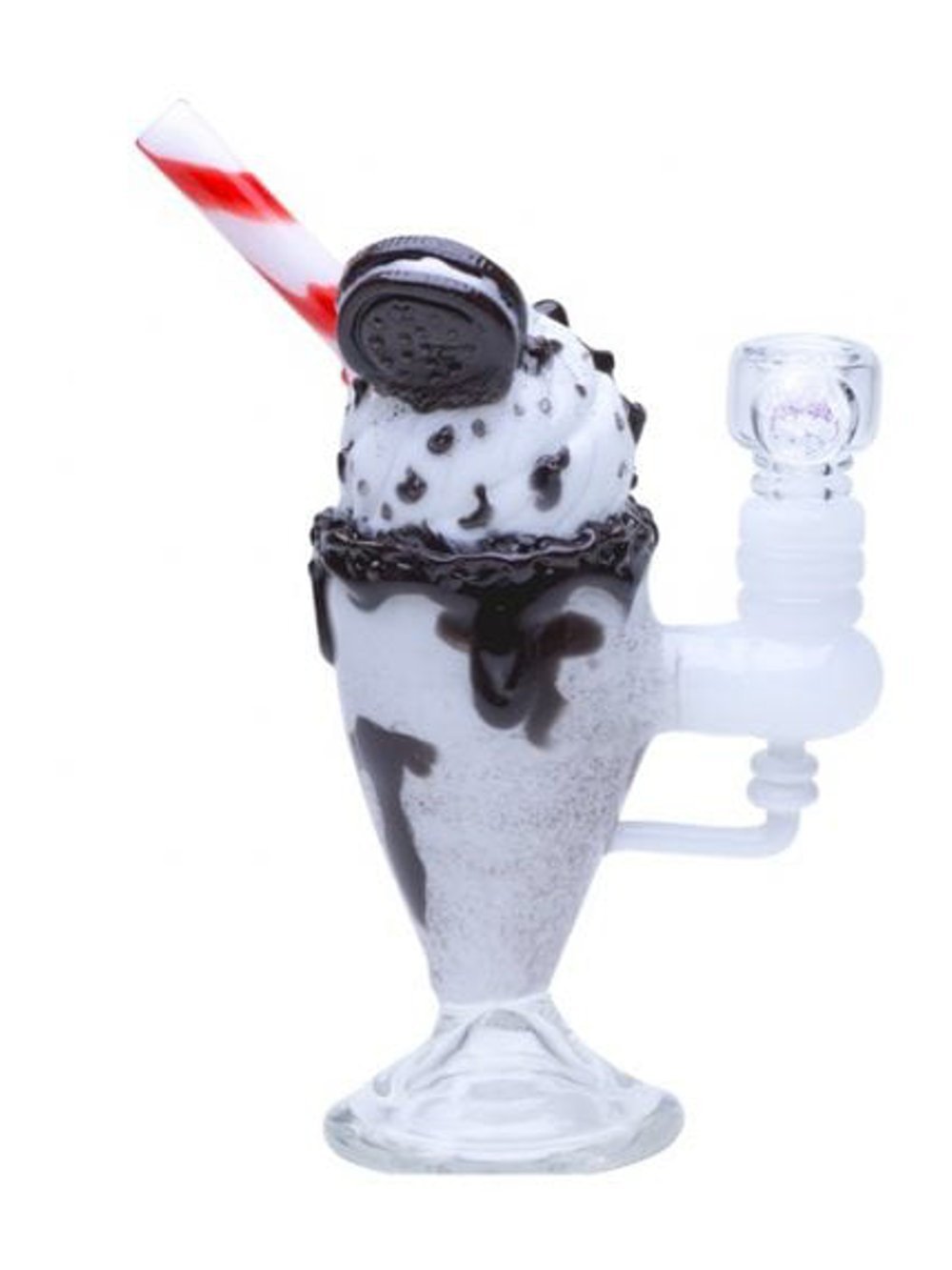 Chocolate Cookie Sundae Float Fat Buddha Glass
