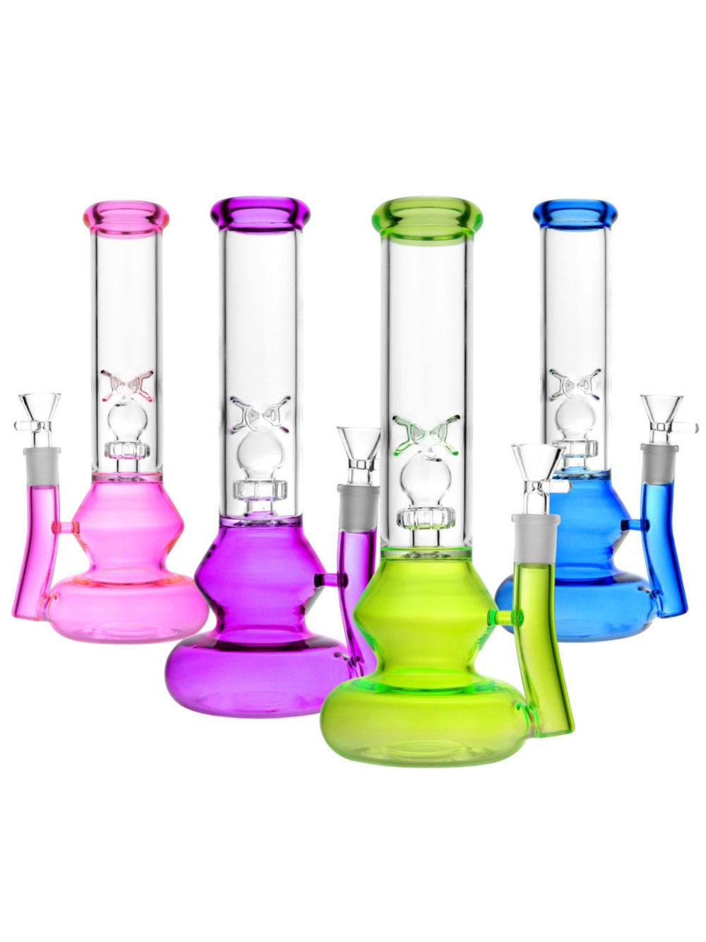 Colorful Beaker Bong Fat Buddha Glass