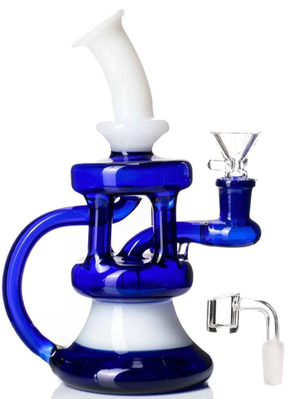 Fat Buddha Glass Bong Column Recycler