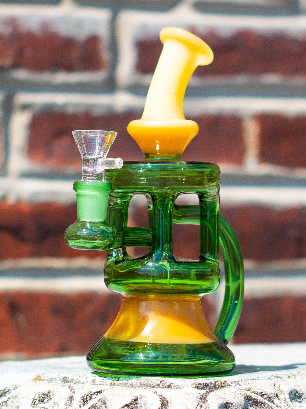Fat Buddha Glass Bong Column Recycler