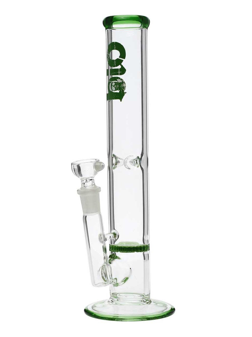 Green BIO Honeycomb Bong Fat Buddha Glass