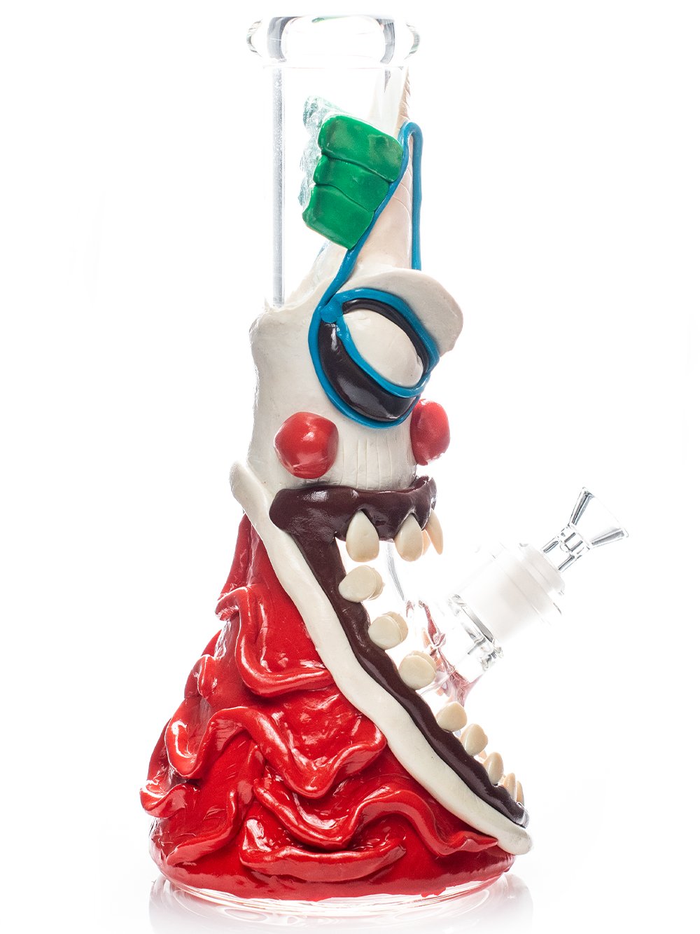 Crazy Clown Beaker Bong Fat Budhha Glass