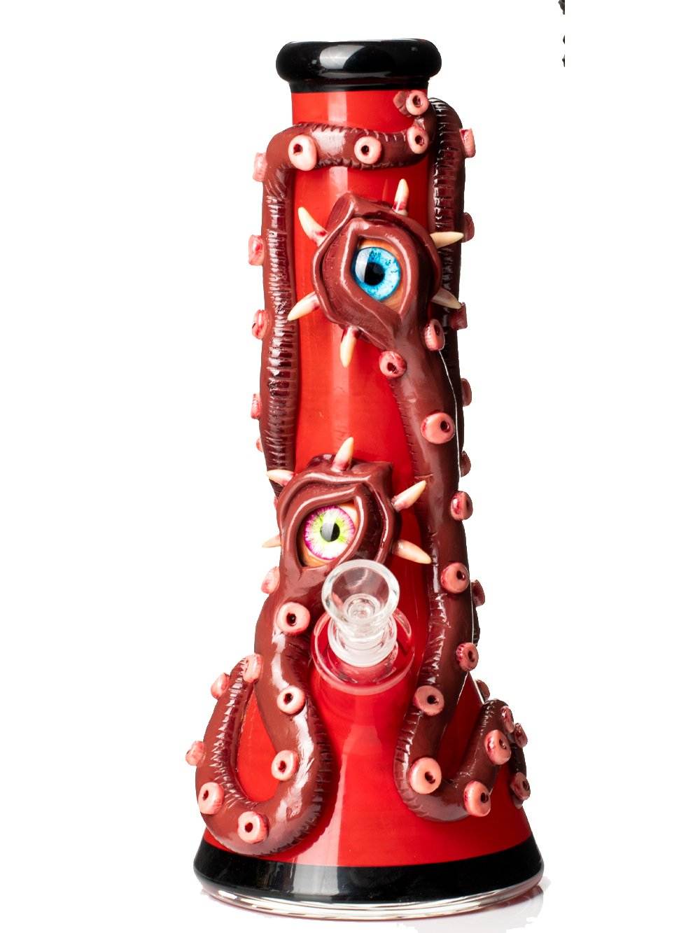 Fat Buddha Glass Bong Demon Snakes Bong