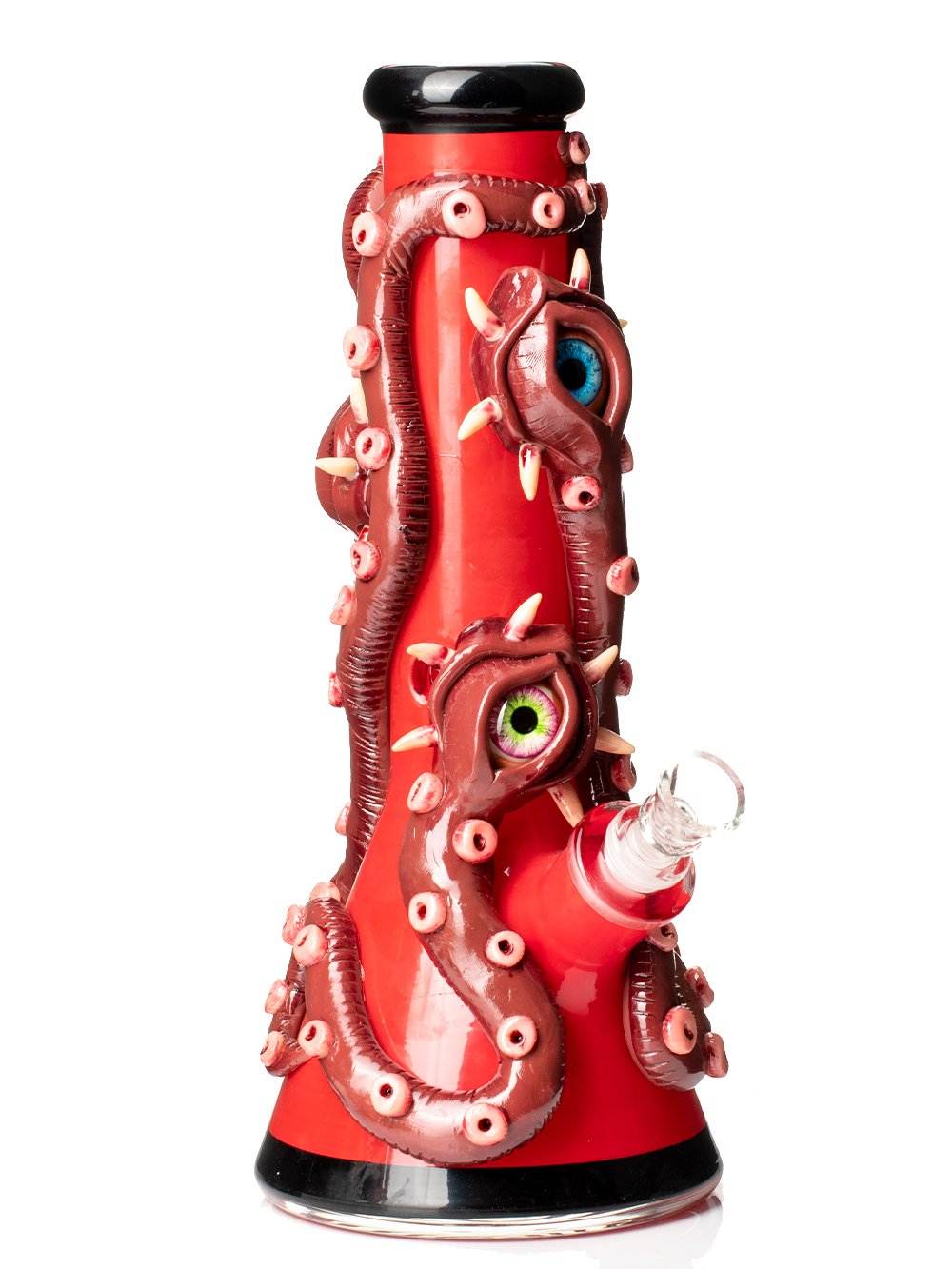 Fat Buddha Glass Bong Demon Snakes Bong