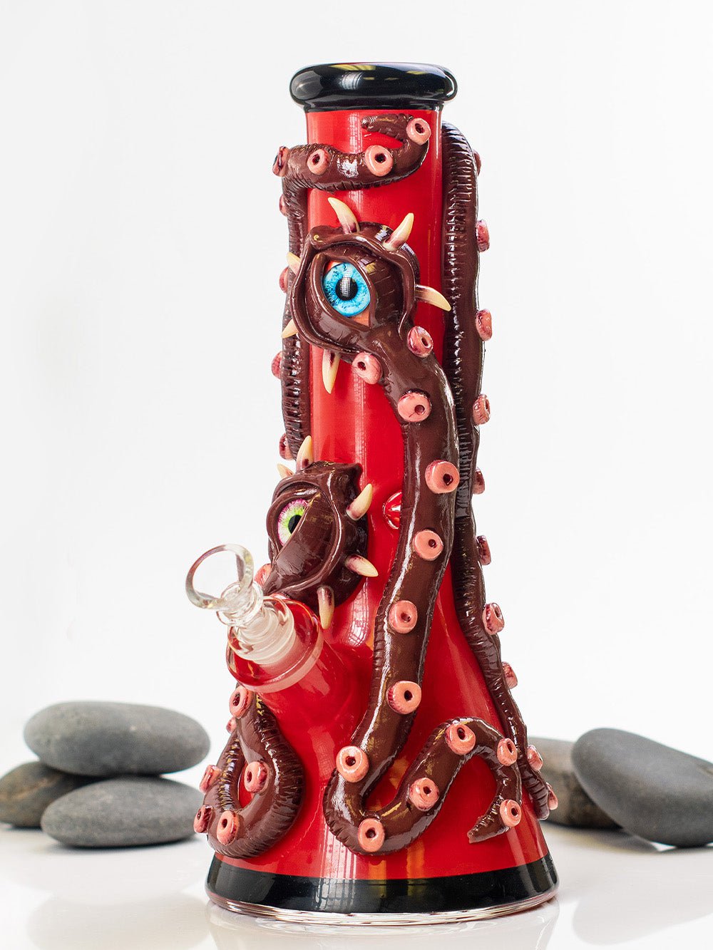 Fat Buddha Glass Bong Demon Snakes Bong