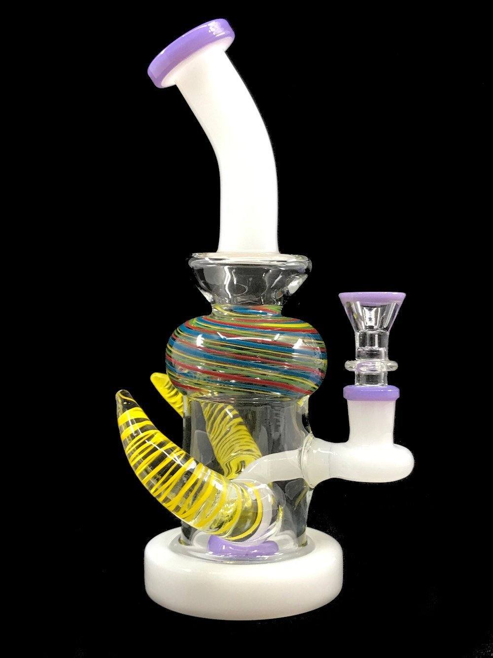 Fat Buddha Glass Bong Double Horn Bong