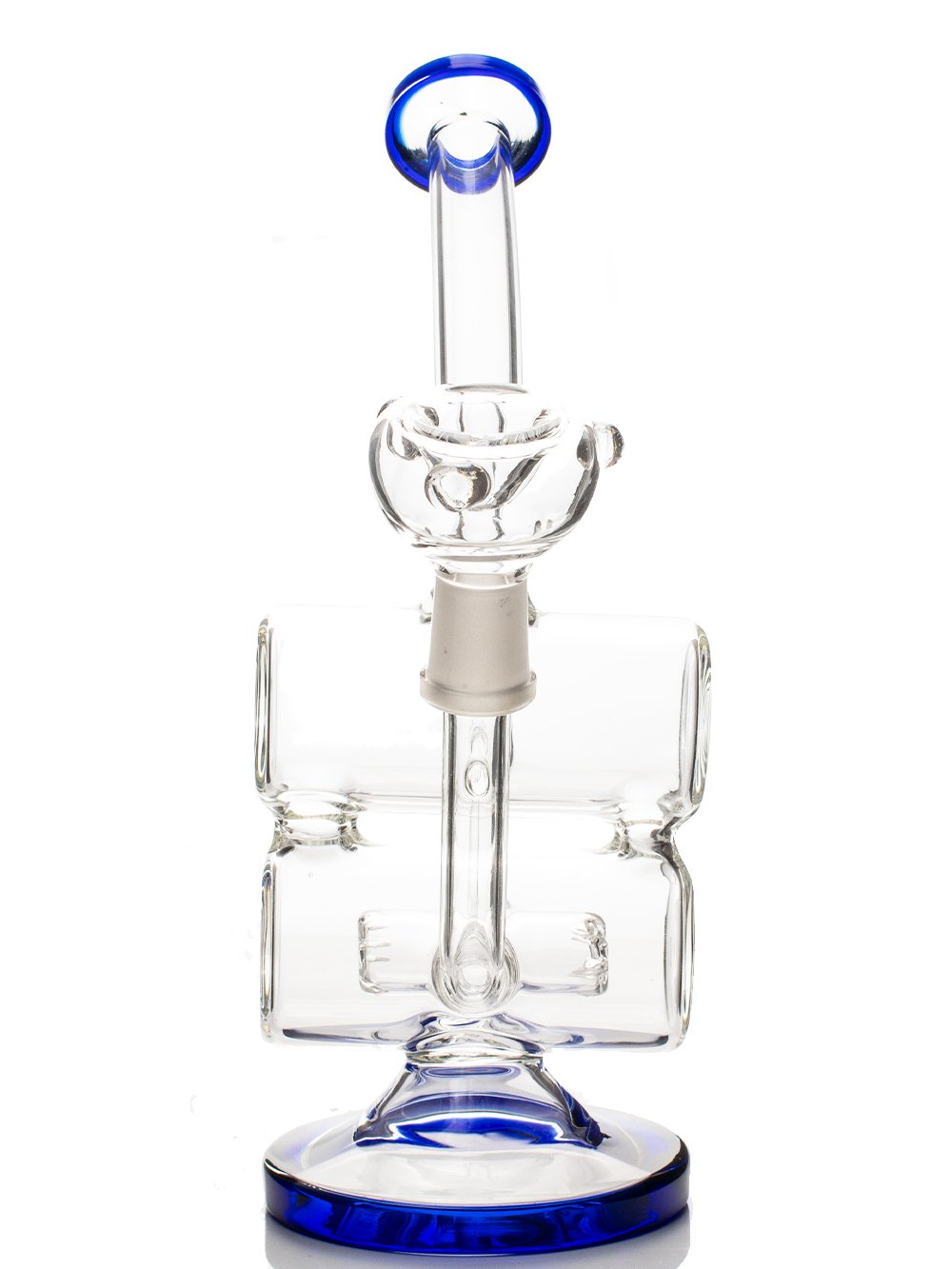 Dual-Barrel Recycler Fat Buddha Glass