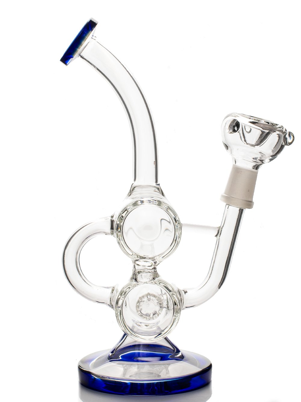 Dual-Barrel Recycler Fat Buddha Glass