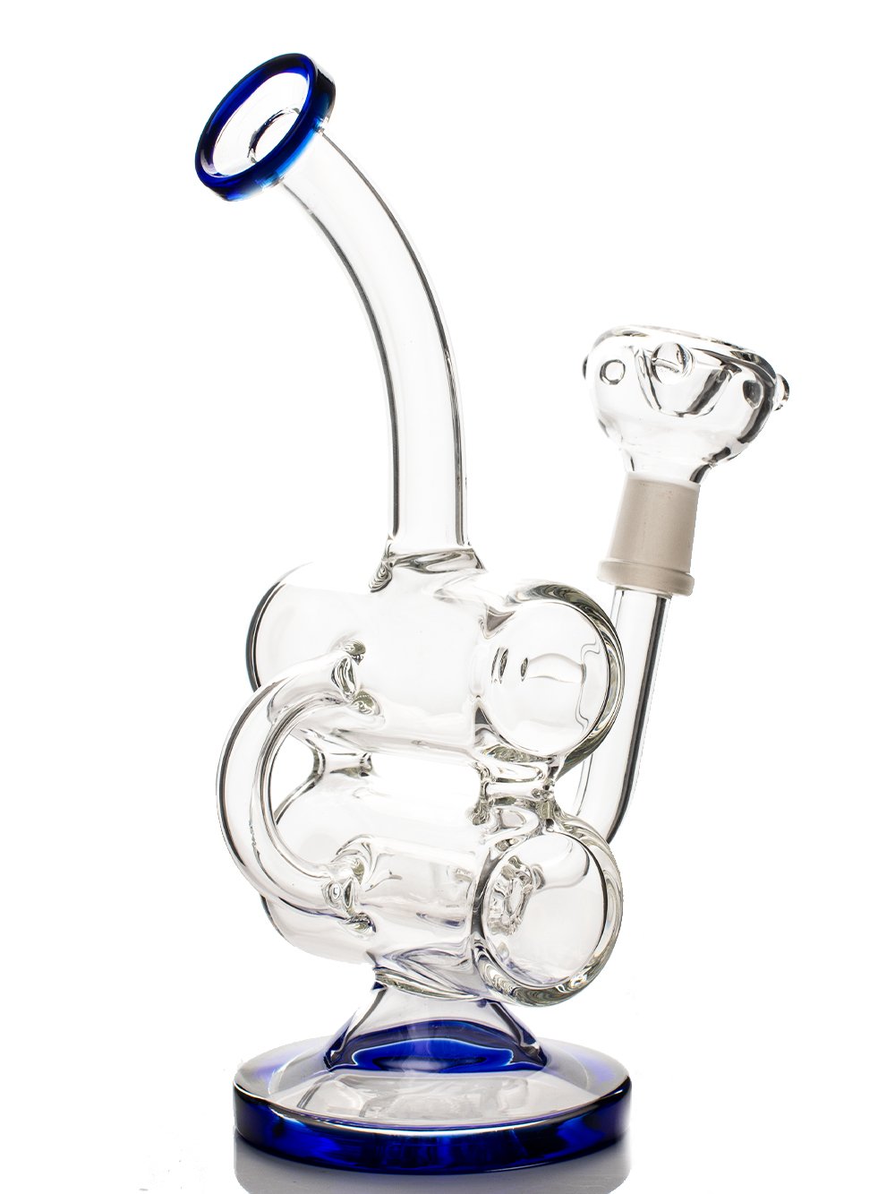 Dual-Barrel Recycler Fat Buddha Glass