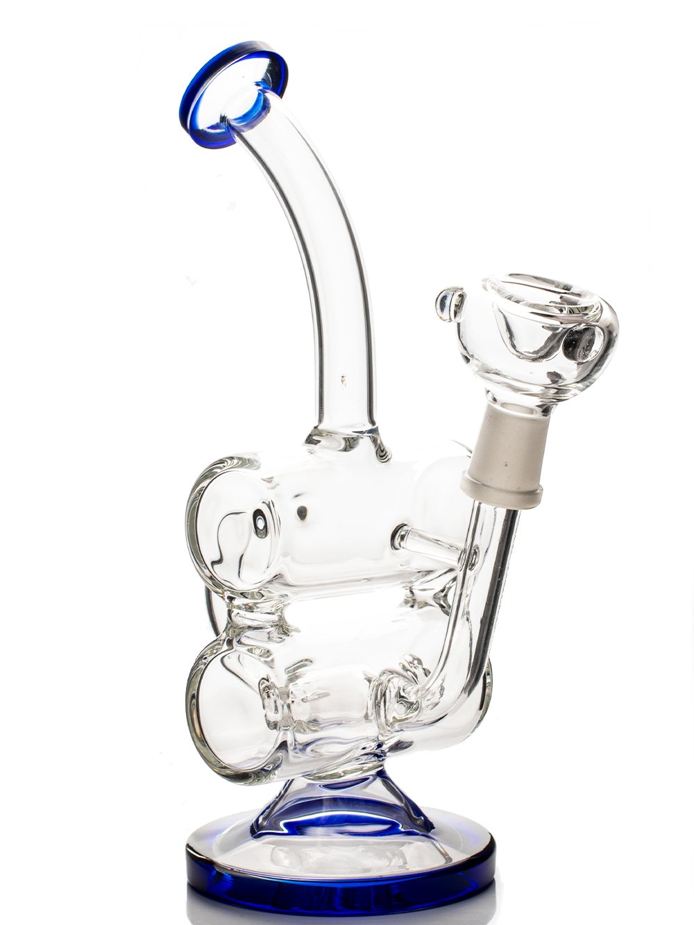 Dual-Barrel Recycler Fat Buddha Glass
