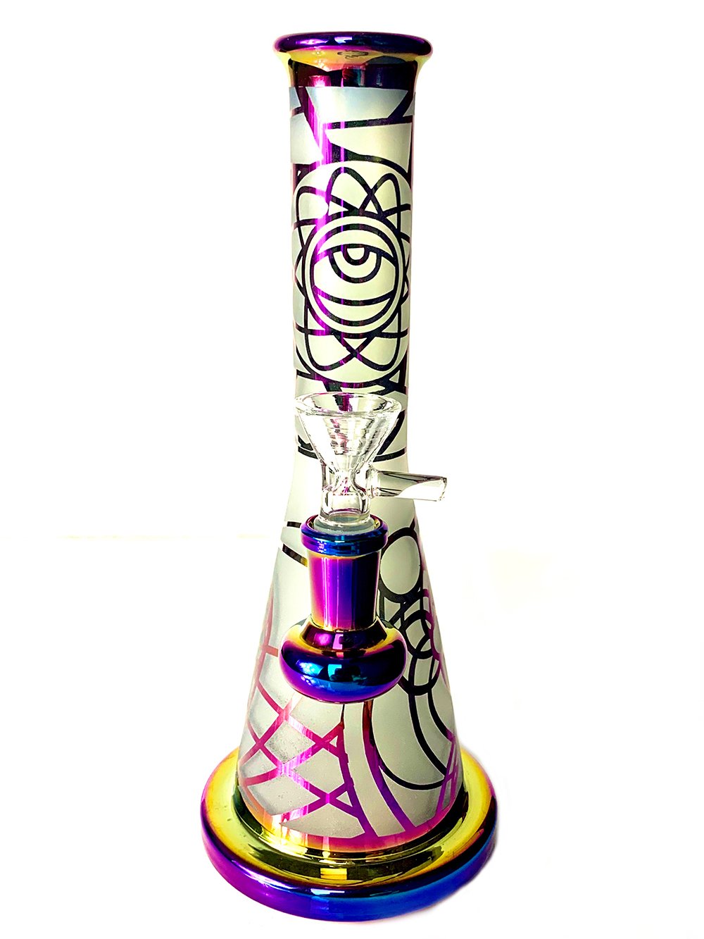 Electroplated & Sandblasted Bong Fat Buddha Glass