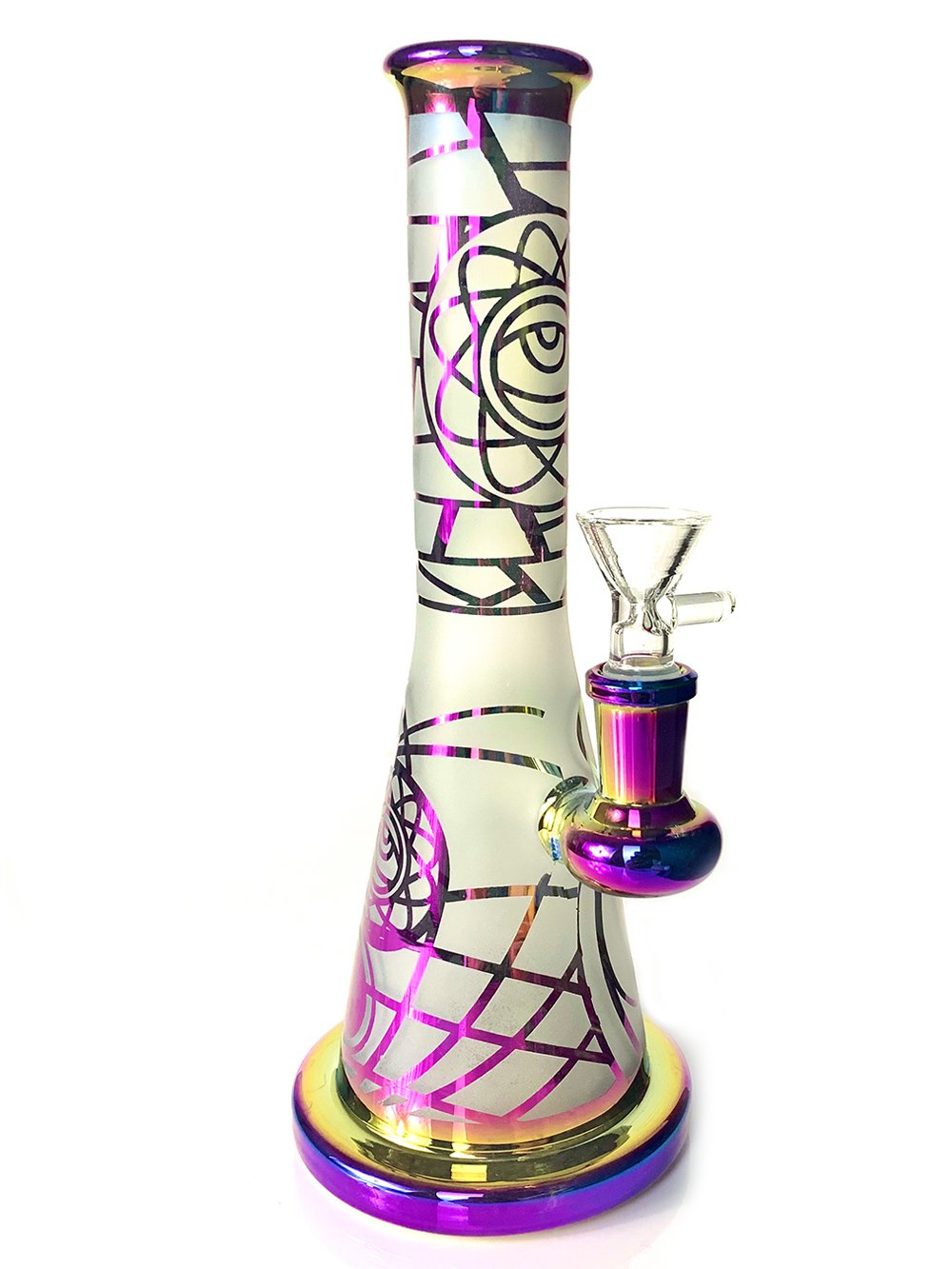 Electroplated & Sandblasted Bong Fat Buddha Glass