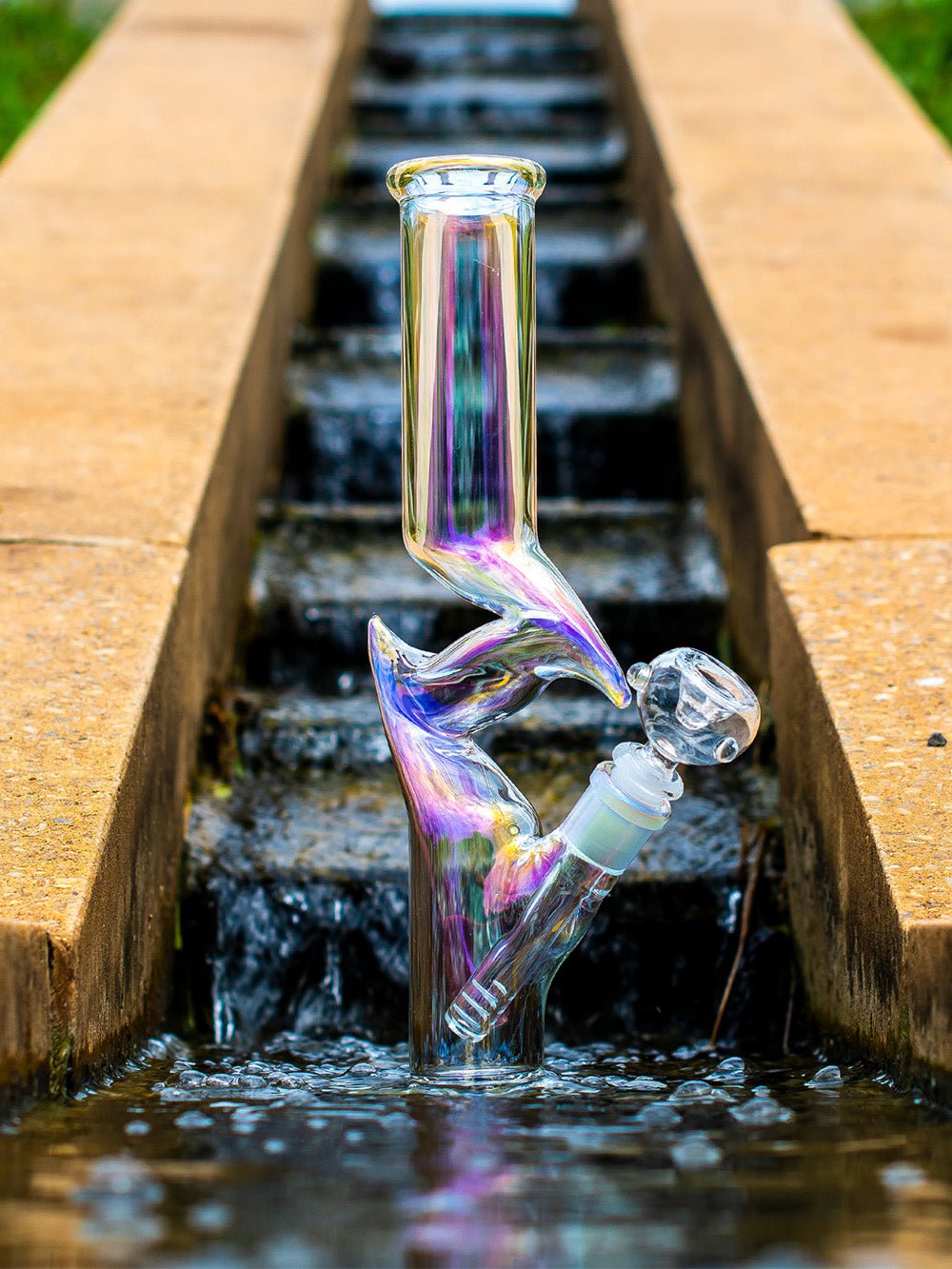 Fat Buddha Glass Bong Electroplated Z Bong