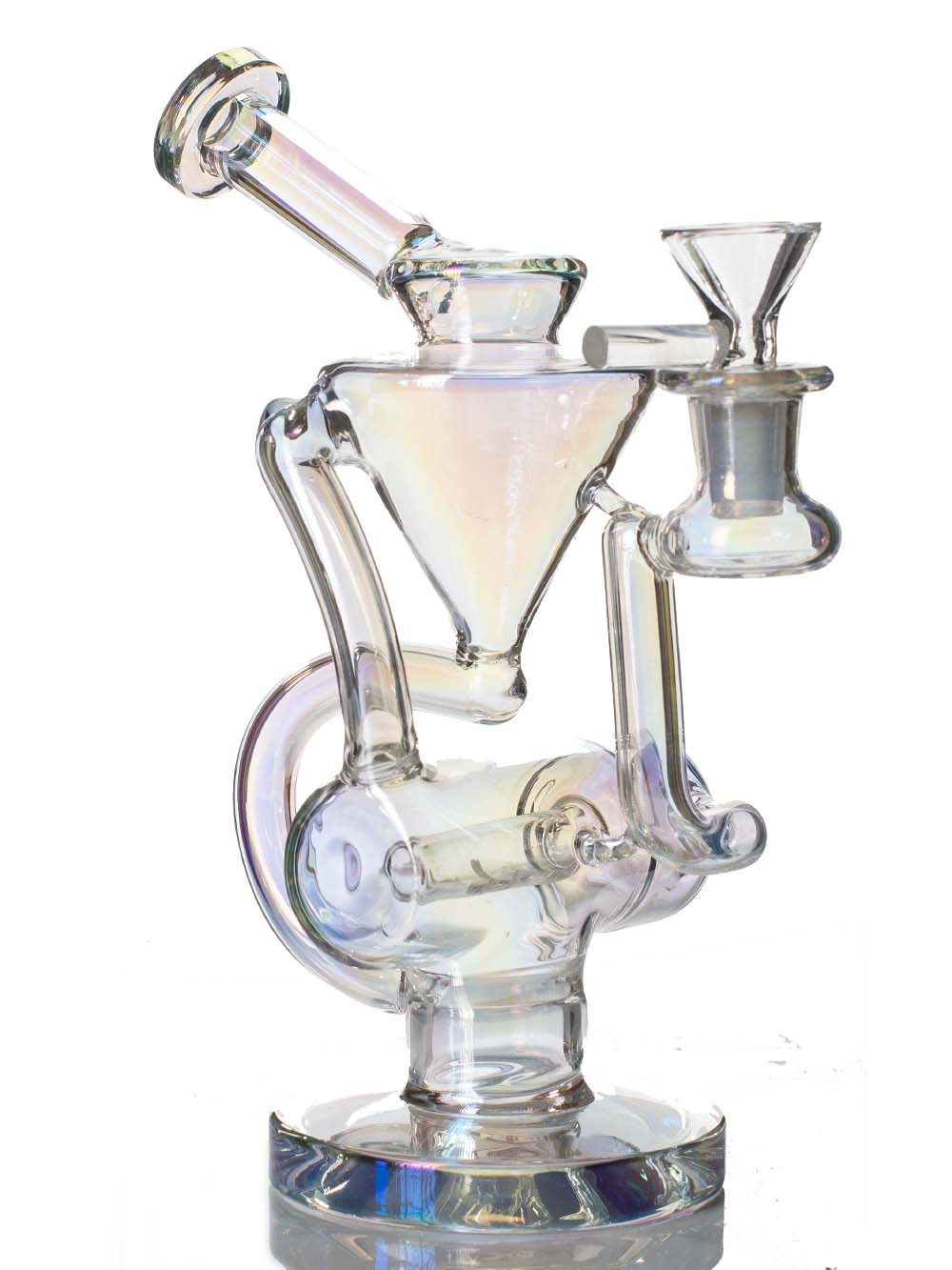 Floating Recycler Bong Fat Buddha Glass