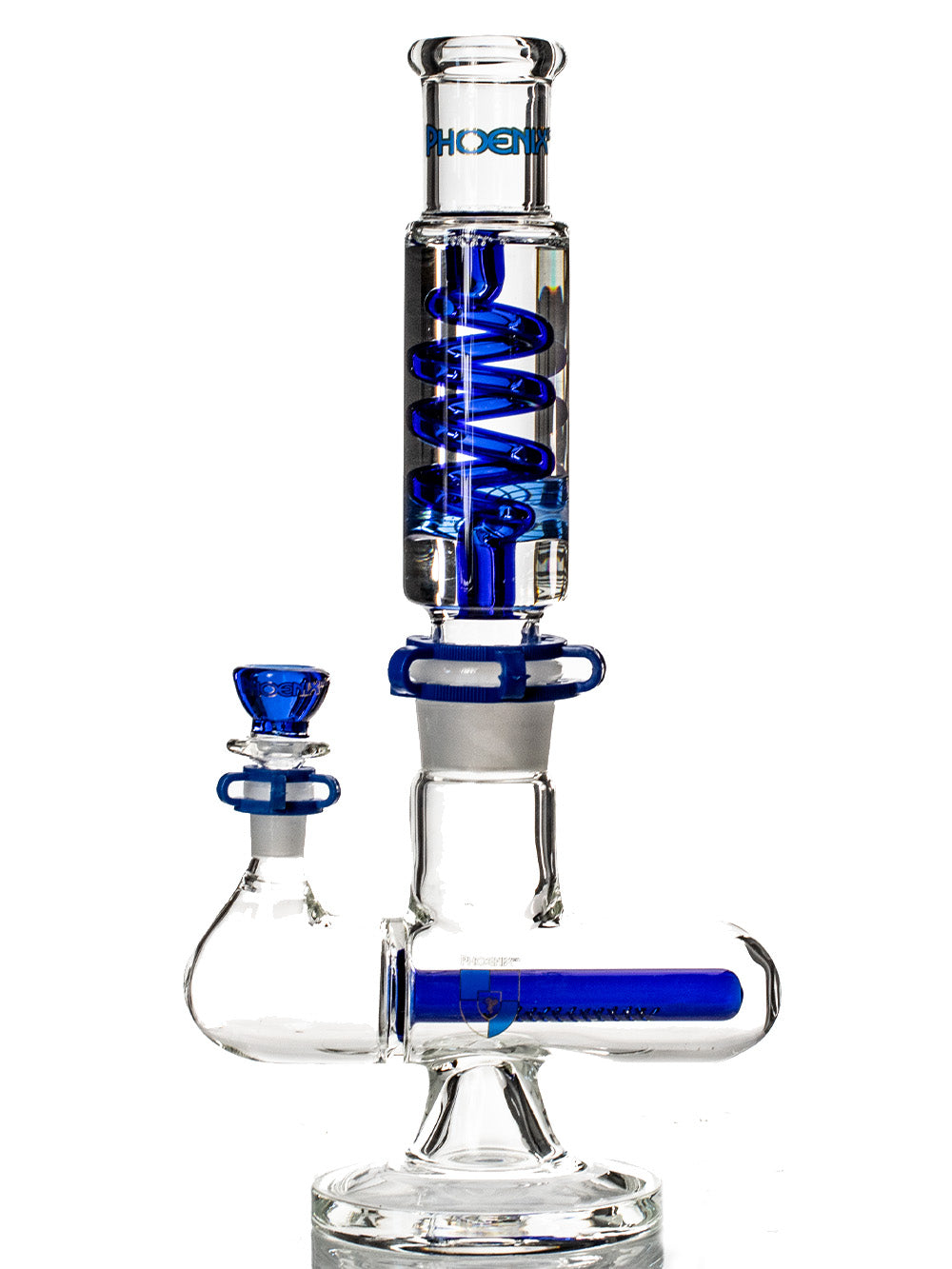 Blue Freeze Bong Inline Perc Fat Buddha Glass