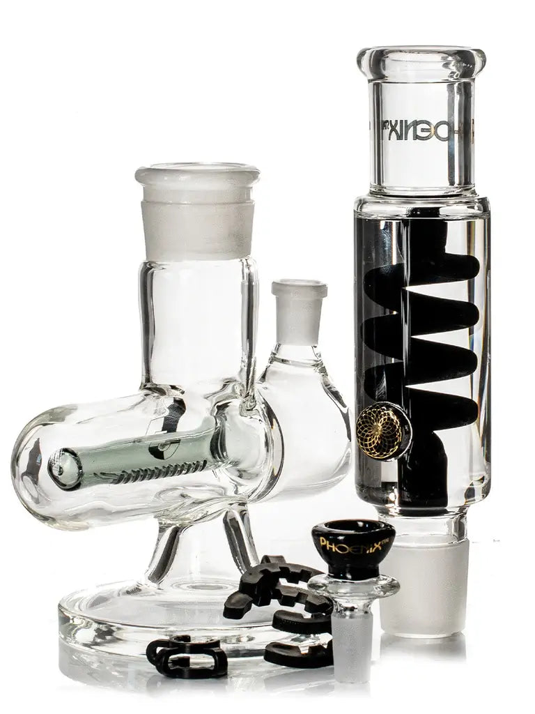 Black Freeze Bong Inline Perc Fat Buddha Glass