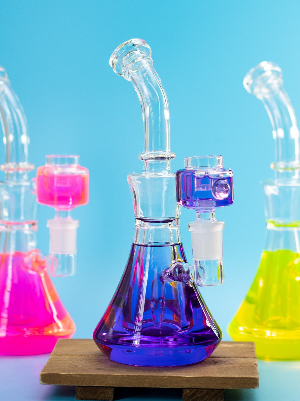 Fat Buddha Glass Bong Freezeable Color Bong