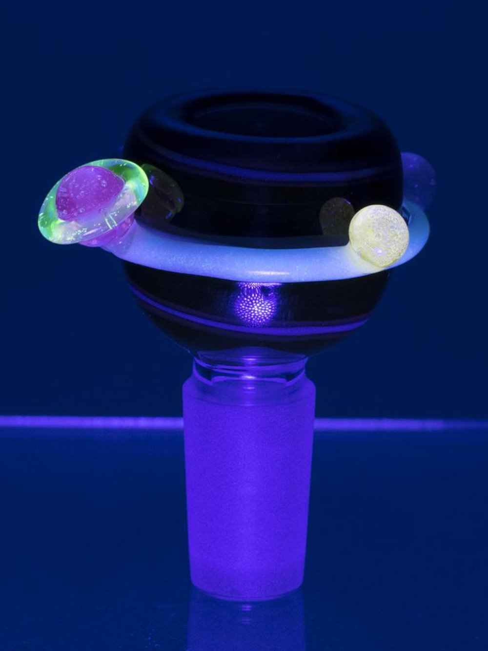 Galactic Rocket Ship Bong Fat Buddha Glass