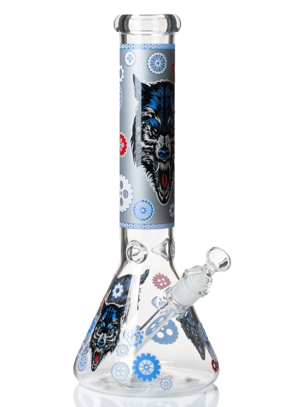 Geared Wolf Bong Fat Buddha Glass